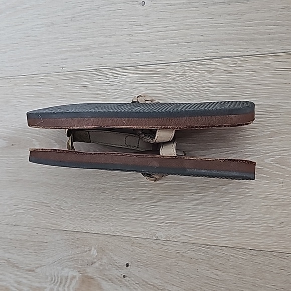 Rainbow Tan Braided T-Strap Flip Flop Sandals US Size Small 5.5/6.5 - Picture 6 of 6